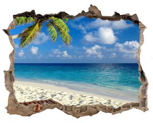 Nálepka fototapeta 3D výhled Tropická pláž nd-k-83358985