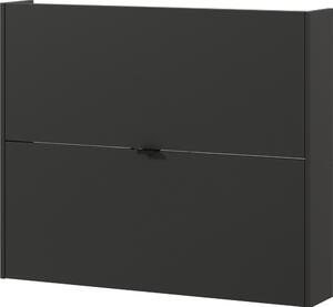 Antracitový výklopný/závěsný botník v dekoru dubu 100x83x18 cm Ameca – Germania