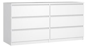 Bílá komoda 154x76x50 cm Naia – Tvilum