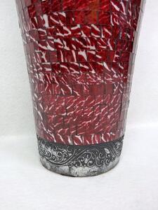 Váza RONA červená, podlahová, 80 cm, keramika, ruční práce