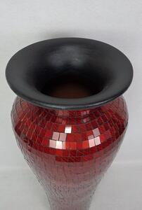 Váza DIVA červená, podlahová, 80 cm, ruční práce