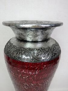 Váza RONA červená, podlahová, 80 cm, keramika, ruční práce