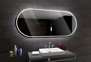 PALERMO zrcadlo s LED osvětlením 120 diod na metr Barva podsvícení zrcadla: teplá, Rozměr (cm): 60 x 40