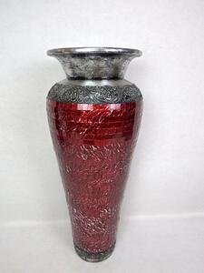 Váza RONA červená, 80 cm, keramika, ruční práce