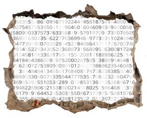 Fotoobraz díra na stěnu nálepka Binární kod nd-k-83956134
