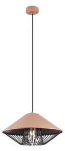 Redo 01-3005 - Lustr na lanku GRILL 1xE27/42W/230V pr. 39,6 cm černá/hnědá
