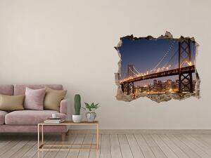 Fototapeta díra na zeď 3D Most San Francisco nd-k-84925741