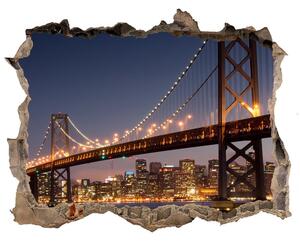 Fototapeta díra na zeď 3D Most San Francisco nd-k-84925741