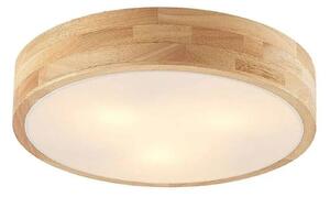 Stropní Lampa Lindby, Tanju, stmívatelné, Dřevo, Obývací pokoj, Dřevo, Venkovský / rustikální