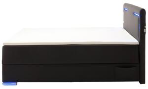 POSTEL BOXSPRING, 140/200 cm, textil, černá Xora, Online Only