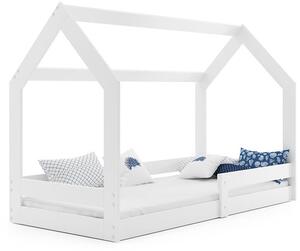 Dětská postel Domek 1 80x160 cm, bílá + rošt a matrace ZDARMA
