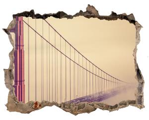 Fototapeta díra na zeď 3D Most San Francisco nd-k-85695619