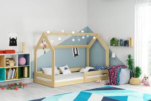 Dětská postel Domek 1 80x160 cm, borovice + rošt a matrace ZDARMA