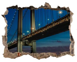 Fototapeta díra na zeď 3D Brooklynský most nd-k-85968041