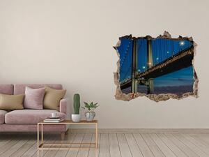 Fototapeta díra na zeď 3D Brooklynský most nd-k-85968041