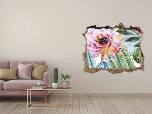 3D díra nálepka Kaktusy a květiny nd-k-86911786