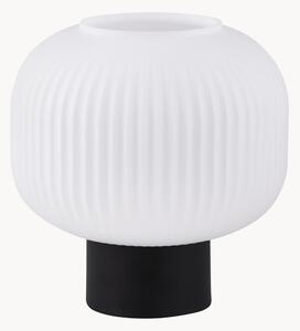 Malá noční stolní lampa z opálového skla Charles