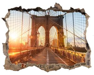 Fototapeta díra na zeď 3D Brooklynský most nd-k-87335557