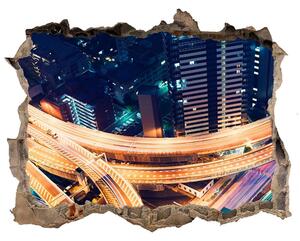Fototapeta díra na zeď 3D Dálnice Tokio nd-k-87800374