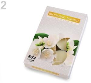 Čajové svíčky vonné Ø4 cm - 2 (Blooming jasmine) žlutá nejsv