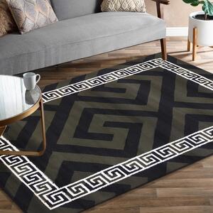 Luxusní koberec v khaki barvě s originálním vzorem Šířka: 120 cm | Délka: 170 cm