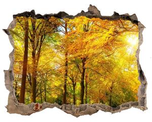 Nálepka fototapeta 3D výhled Podzim les nd-k-89529230