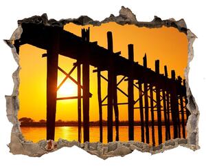 Fototapeta díra na zeď 3D Most západ slunce nd-k-89928276