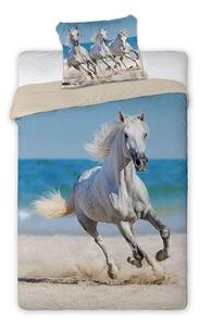 Dětské Povlečení s Motivem Koně na Pláži - 140x200 cm, 70x90 cm
