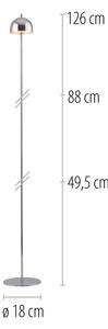 Schöner Wohnen 19245-17 - LED Stm. stojací lampa BELLIS LED/2,5W/5V IP54 chrom