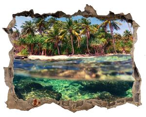 Nálepka fototapeta 3D na zeď Tropická pláž nd-k-90407162