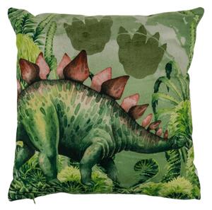 Dekorační polštářek STEGOSAURUS 40x40 cm, zelený