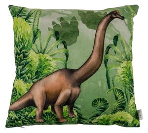 Dekorační polštářek BRACHIOSAURUS 40x40 cm, zelený