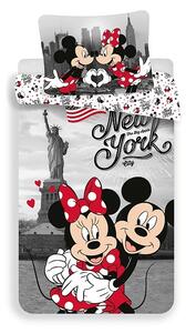Povlečení Mickey a Minnie v New Yorku Love 140/200, 70/90