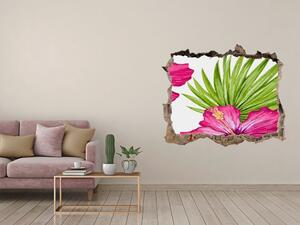 3D díra na zeď Hawajské květiny nd-k-91341582