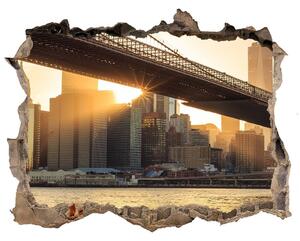 Fototapeta díra na zeď 3D Brooklynský most nd-k-91387944