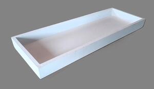 Tácek obdélník dřevo bílý 40 x 14 cm Prodex 670700