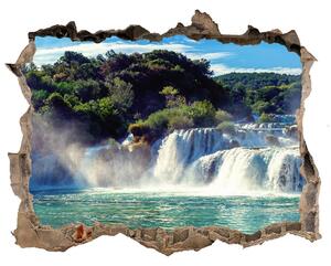 Díra 3D foto tapeta nálepka Vodopády Krka nd-k-92934711
