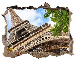 Samolepící díra nálepka Eiffelova věž Paříž nd-k-96010158