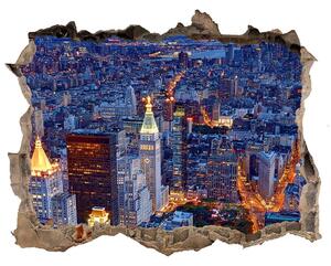 Nálepka fototapeta 3D výhled Manhattan noc nd-k-96722456