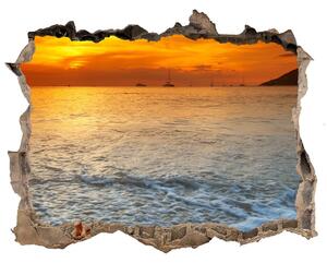 Díra 3D fototapeta nálepka Západ slunce moře nd-k-97995760