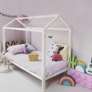 Tempo Kondela Montessori postel, borovicové dřevo, bílá, IMPRES