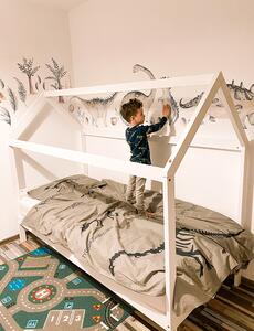 TEMPO Montessori postel, bílá, borovicové dřevo, IMPRES
