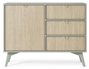 Moderní komoda FELICITY KSZD106, zelená / scandi