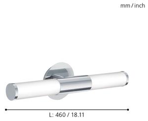 Eglo 87219 - Koupelnové nástěnné svítidlo PALMERA 2xE14/40W/230V IP44