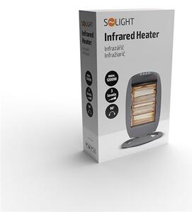 SOLIGHT Infrazářič - topný výkon 1200 W, 3 nastavitelné úrovně vytápění
