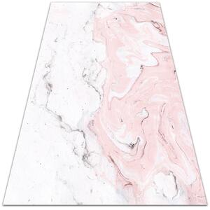 Univerzální vinylový koberec Bílé a růžové mramorové