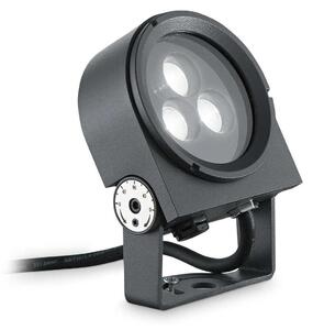 LED Venkovní reflektor Ideal Lux ULEX 08W SOURCE 261287 8,5W 640lm 3000K IP65 9cm antracitový
