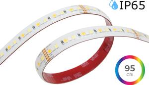 Voděodolný PROFI LED pásek RGB+CCT 34W/m, 24V, IP65, 216LED/m, CRI>95, 12mm