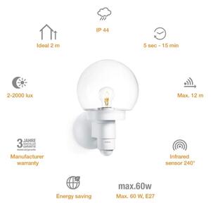 Steinel 657413 - Venkovní senzorové svítidlo L 115 S 1xE27/60W/230V IP44