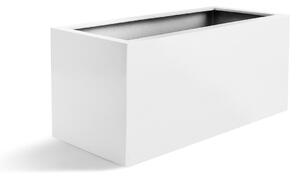 Argento Box, květináč Barva květináče: Matně bílá, Rozměry: 60x20x20 cm
